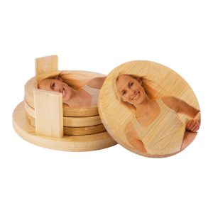 Bamboo Coaster Set - Round